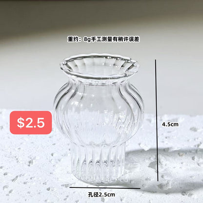Mini Glass Vases for DIY Bead Flower Bouquets