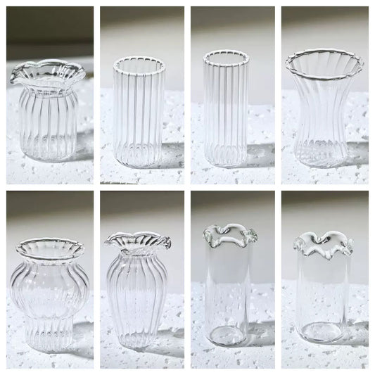Mini Glass Vases for DIY Bead Flower Bouquets