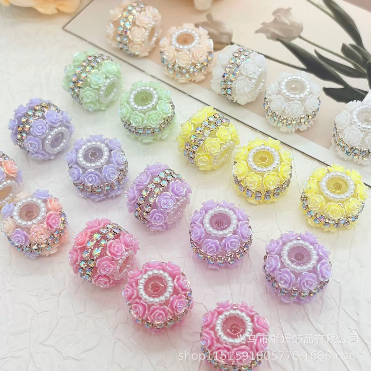 Rhinestone Fancy Beads for Pens