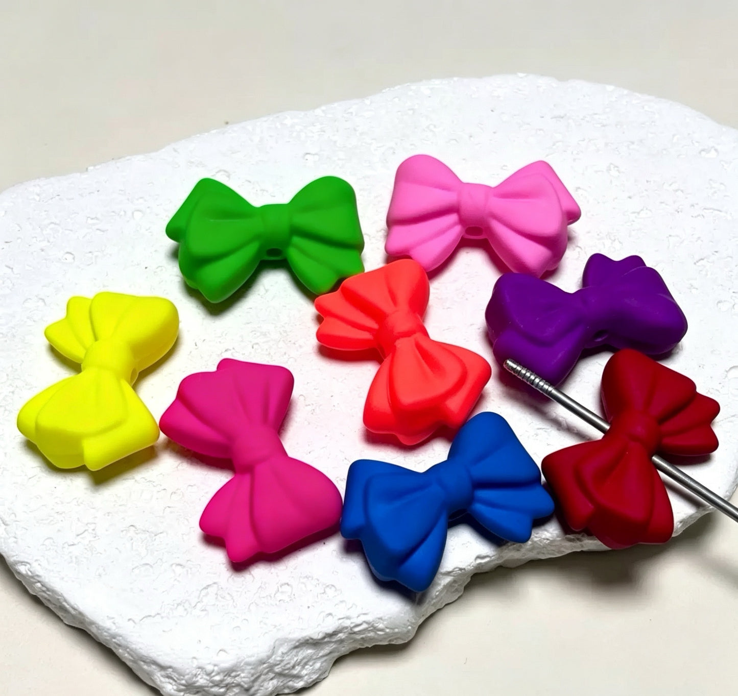 Mixed Matte Fluorescent Neon Beads Acrylic Round Beads