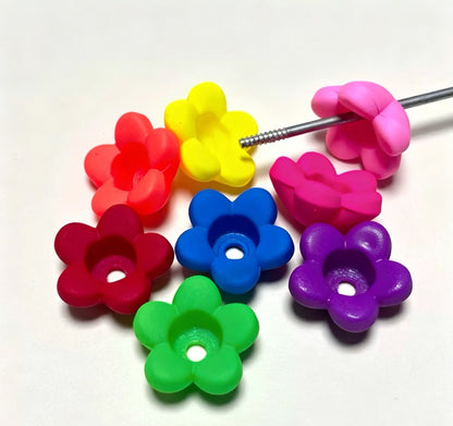 Mixed Matte Fluorescent Neon Beads Acrylic Round Beads
