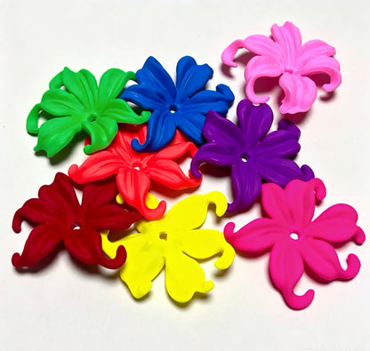 Mixed Matte Fluorescent Neon Beads Acrylic Round Beads