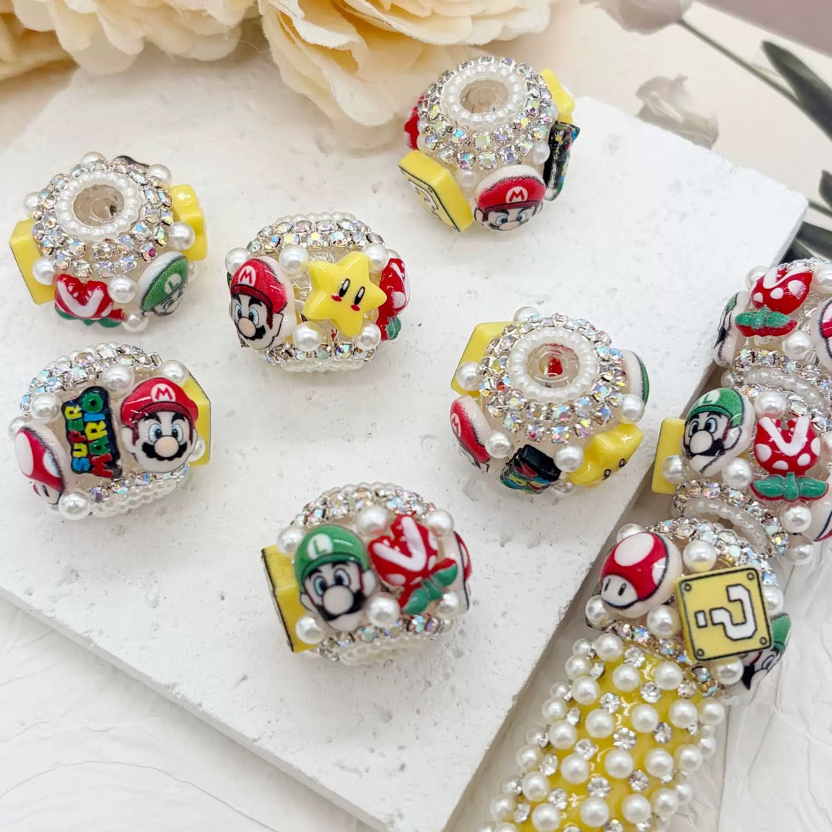 Rhinestone Fancy Beads for Pens