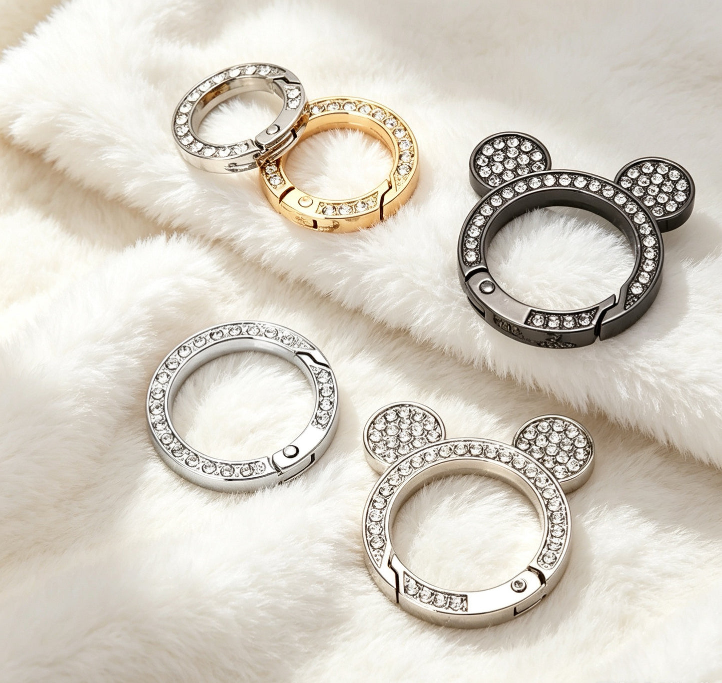 Clips for keychain for phonecharm and bagcharm