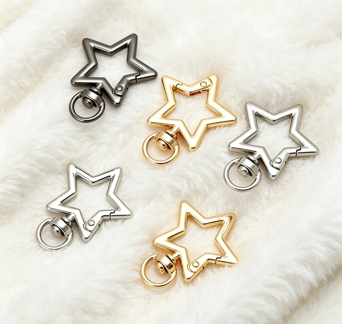 Clips for keychain for phonecharm and bagcharm