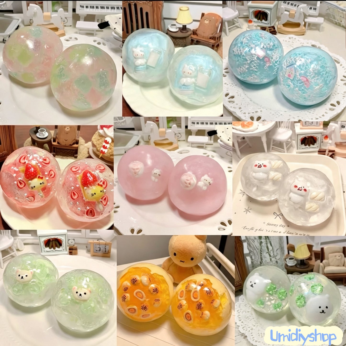 Handmade Squishy Stress Balls  [Live Order Payment,Claim on Live]